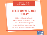 Samkeppni um lestrarhvetjandi texta á&nbsp;veggspjald.
